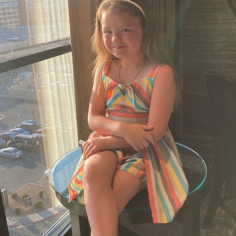 Bonnie Jean size 7 sundress with built-in shorts